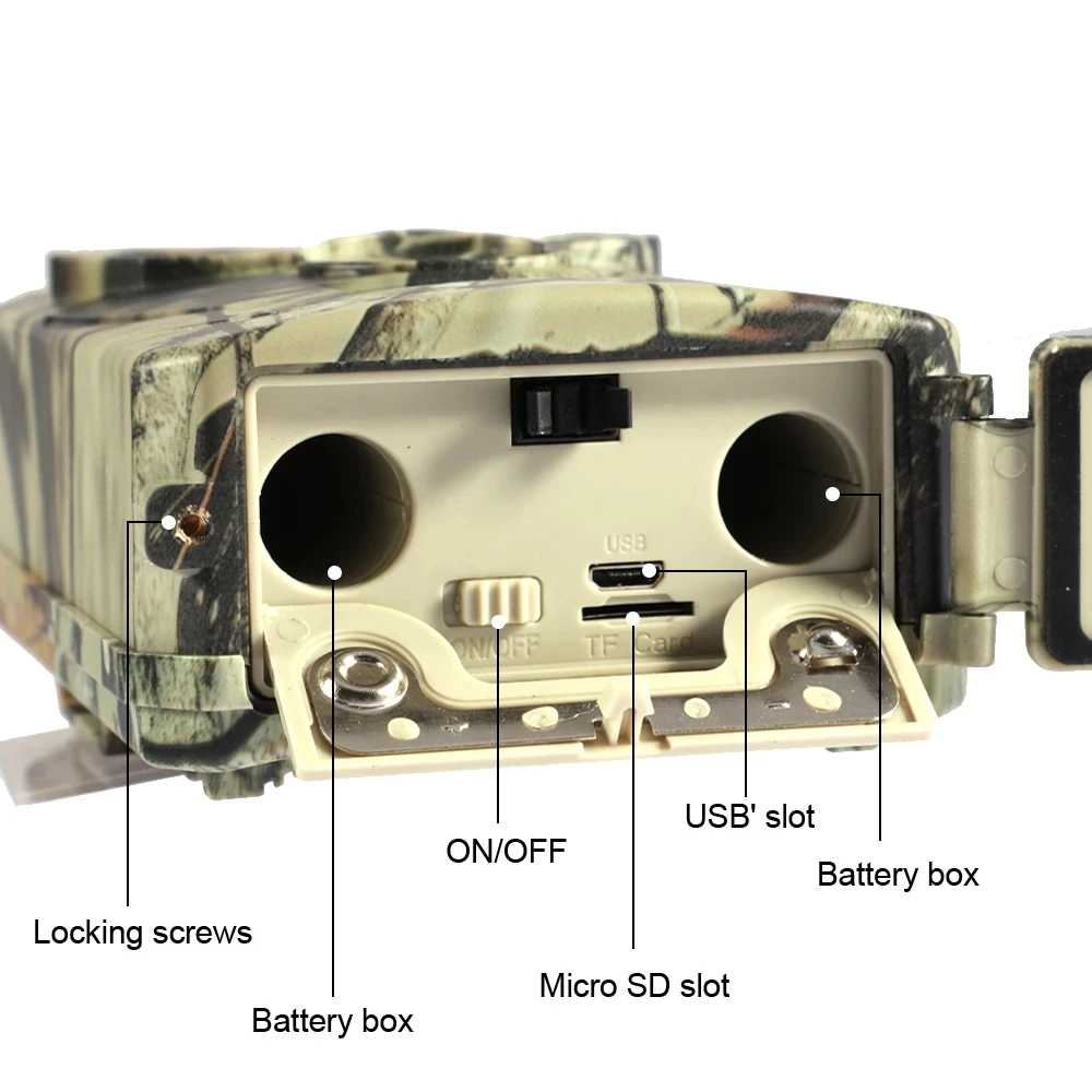 outdoor hunting camera hidden 12mp wild animal detector trail hd waterproof monitoring night vision infrared heat sensing free global shipping