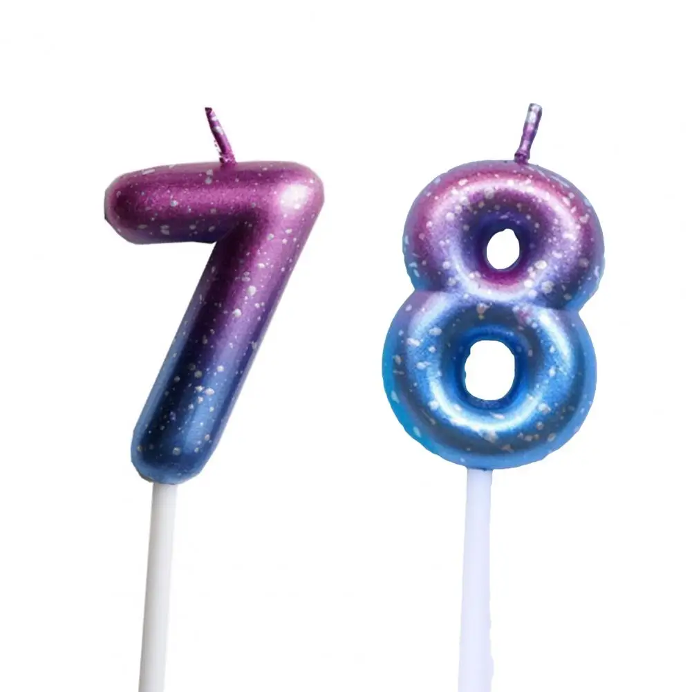 Инновационные свечи для торта товары вечерние Ринок украшения выпечки 0-9 цифр -