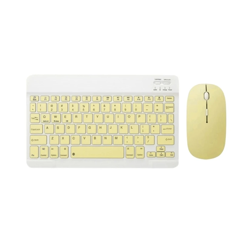 

K0AC беспроводная клавиатура и мышь набор 78 клавиш клавиатура 2,4G мышь 1600dpi Бесшумная портативная Bluetooth-совместимость для планшетов и телефоно...