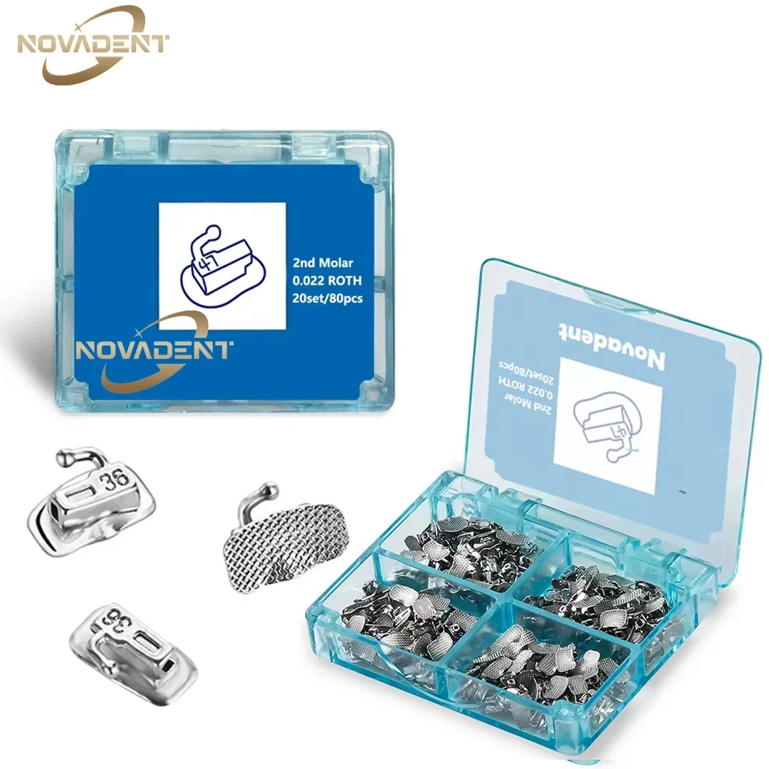 80 шт./20 комплектов стоматологических ортодонтических буккальных трубок