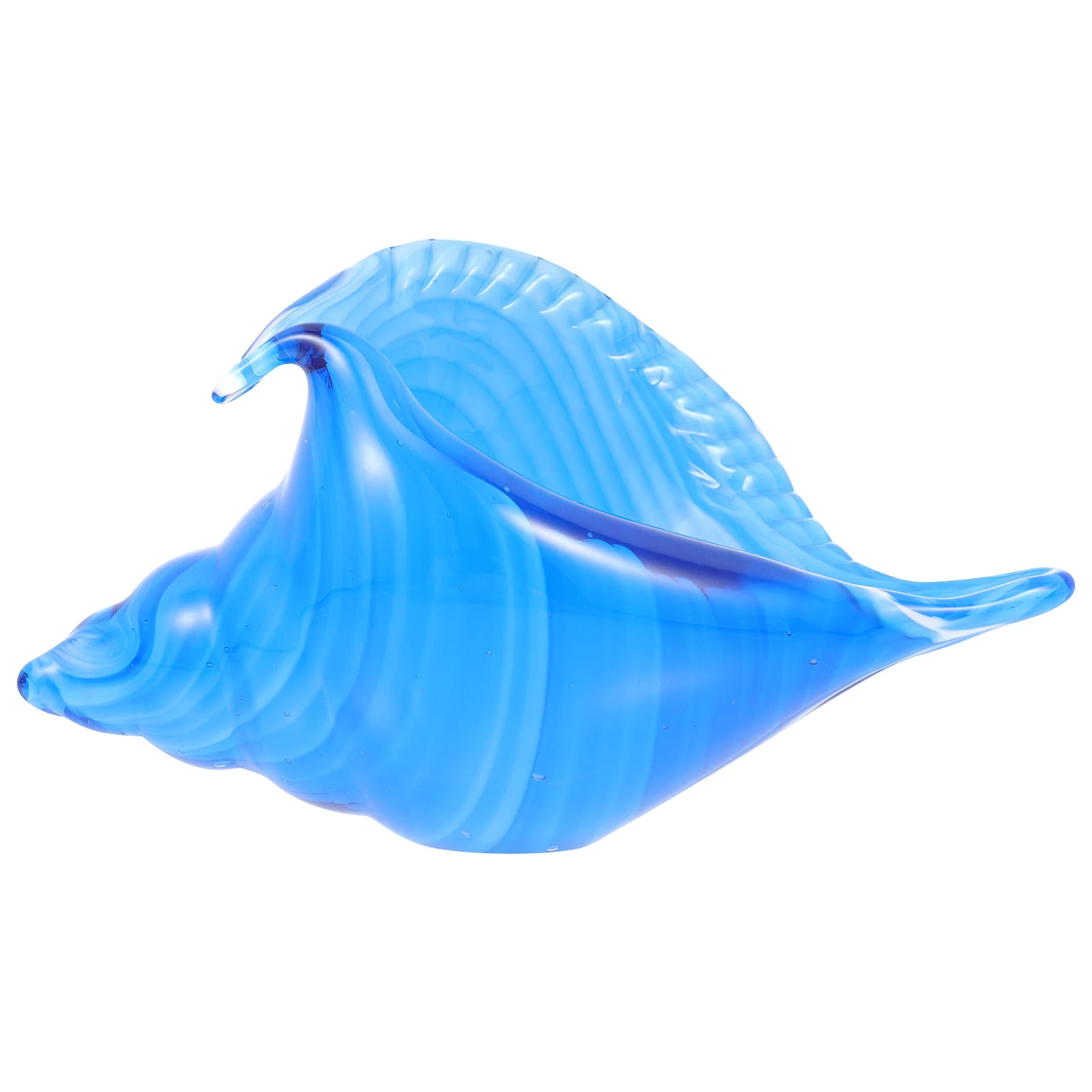 

Glass Sea Decoration Blown Snail Conch Shell Crystal Seashell Handmodel Nautical Figurines Ornament Animal Coastal Theme Seaside
