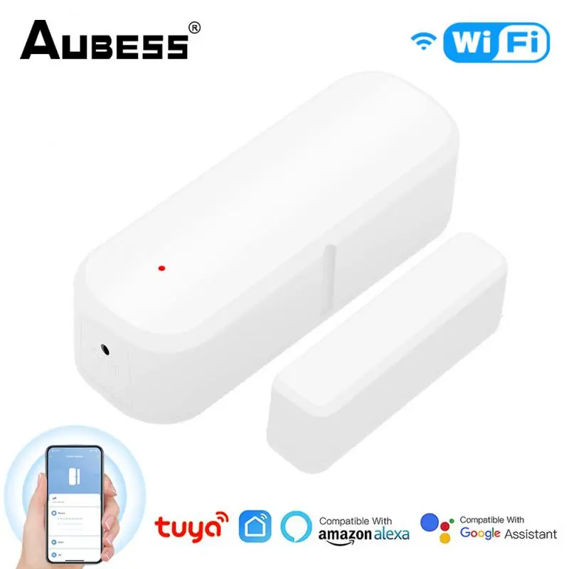 

Датчик окон и дверей Tuya, беспроводной датчик контакта с Wi-Fi
