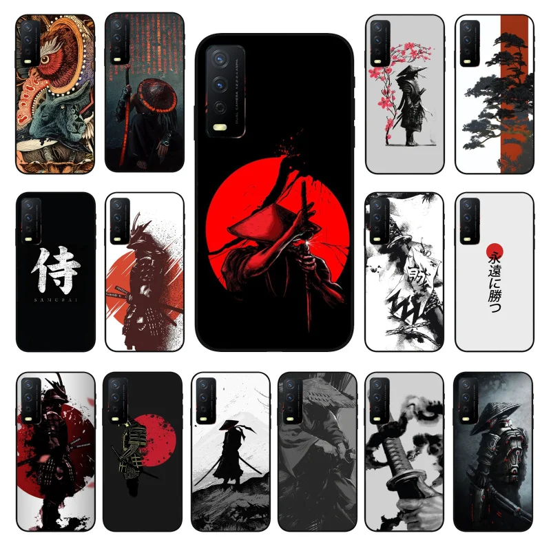 

Japanese samurai style Phone Case For VIVO Y31 Y21 Y70 Y21S Y20 Y72 1907 Y12 Y11S Y53S Y33S Y55 Y76 Y51 Y15S Y01 Funda