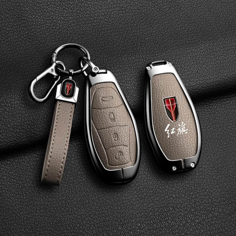 

Цинковый сплав для Hongqi HS5 H5 H9 HS7 H7 L5 HS3 L9 2023 2024 2025 Классический защитный чехол для ключей от автомобиля