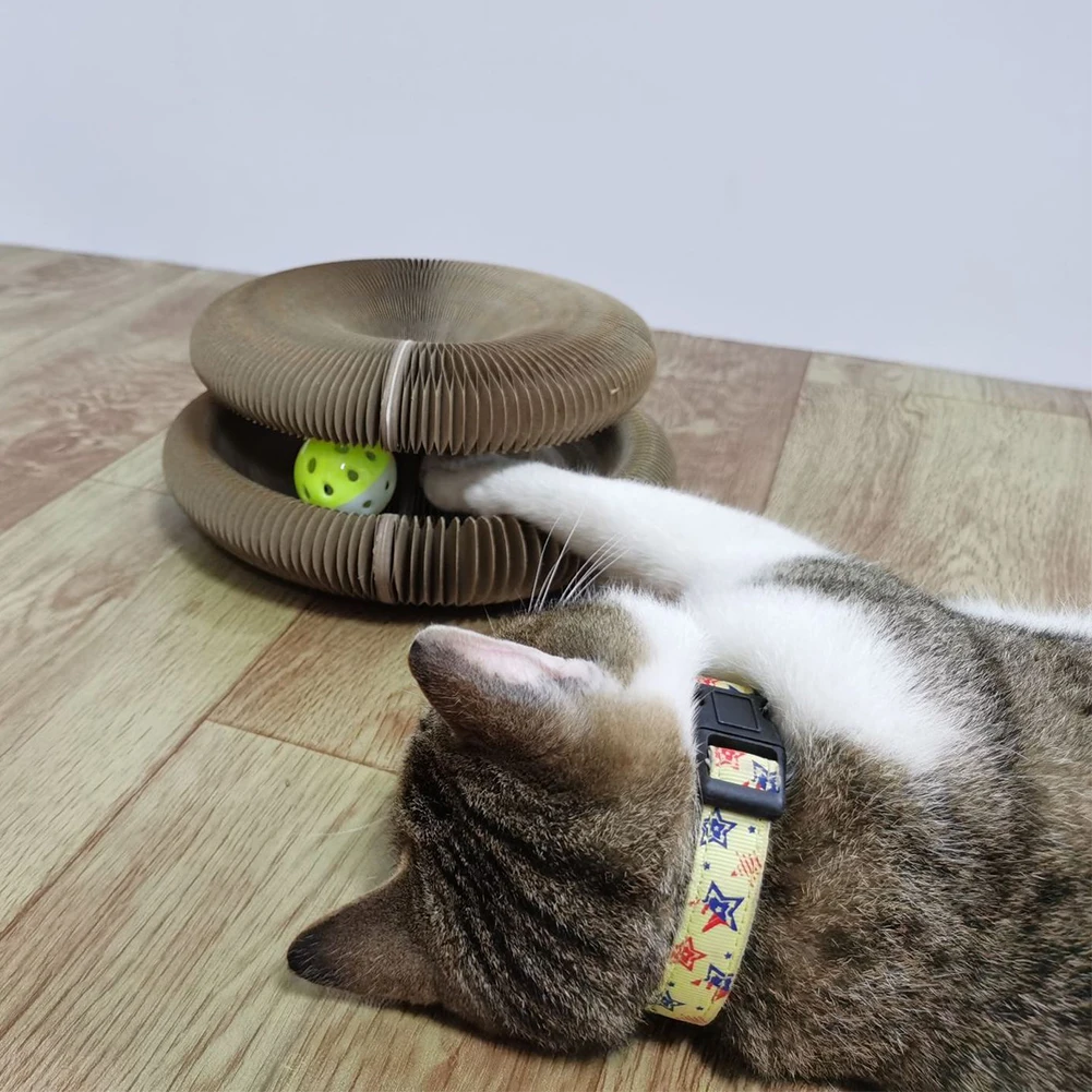 

Magic Organ Cat Scratch Board with Bell Cat Kittens Grinding Paws Claw Climbing Play Scratch Toys Pet Furniture Supplies