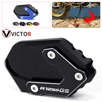 motorcycle cnc kickstand side stand vergroter plaat extension pad for bmw r1250gs adv r 1250 gs hp r1250 gs adventure 2018 2022