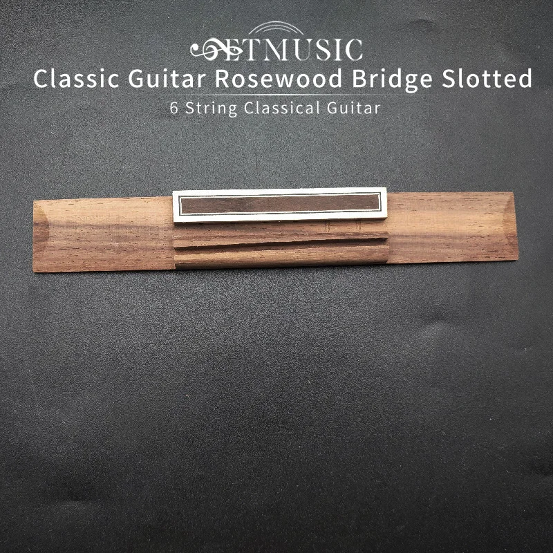 

5/10Pcs Classic Guitar Rosewood Bridge Slotted for 6 String Classical Guitar 185*30mm