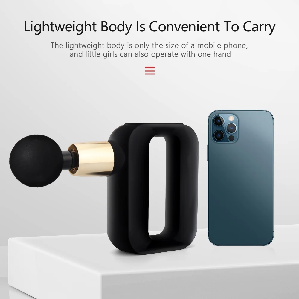 

Мини карманный массажный пистолет для расслабления плеч и тела, вибрационная терапия, массажный пистолет для фасции, фитнес-аппарат для обл...