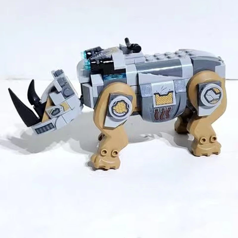 247 шт. Mine Rhino Face-Off строительные блоки детские совместимые 76099 игрушки для детей
