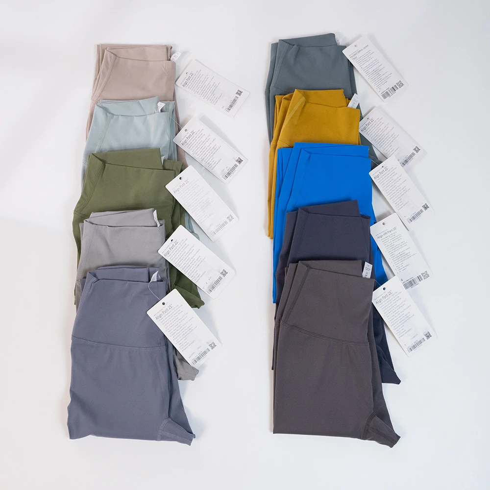 Lulu 3.0 One-piece Cutting Yoga Leggings Fitness Tummy Control Squat Proof Elasticity Leggings Sport Tights High Waisted Pants