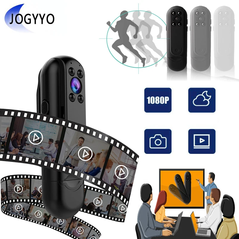 

Портативная мини-камера DV 1080P ночное видение широкоугольная видеокамера уличная спортивная камера для встреч Видео Аудио записывающее уст...