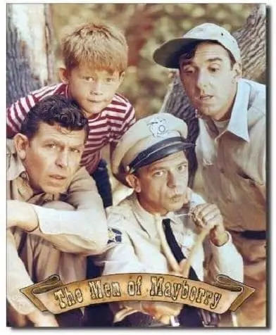 Энди Гриффит шоу Men of Mayberry Cast ретро классический ТВ настенный художественный