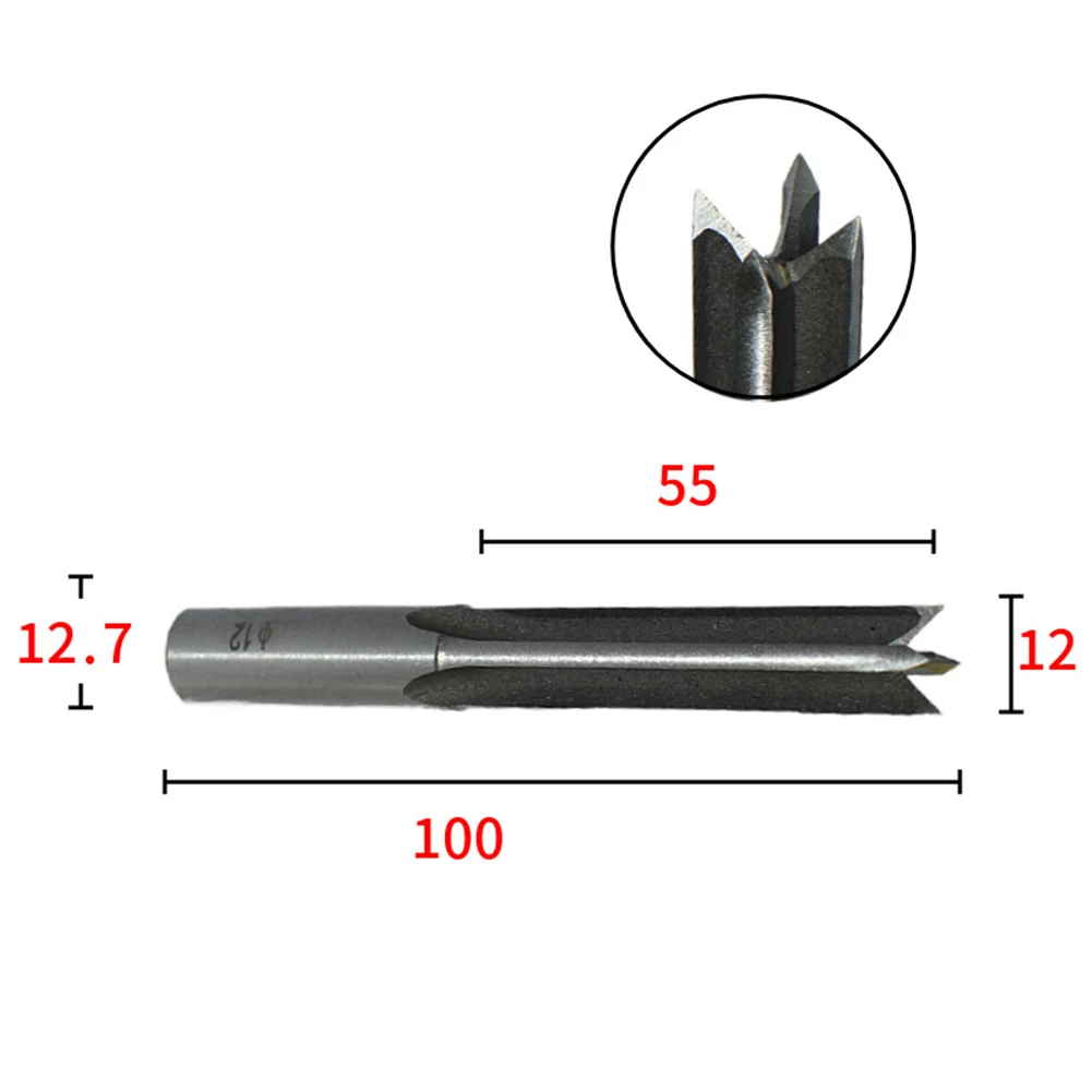 

Tenoning Machine Four Bit Chair Assembly 6/8/10/12mm Blade Woodworking Drill Negative Mortise And Positive Swing Drill