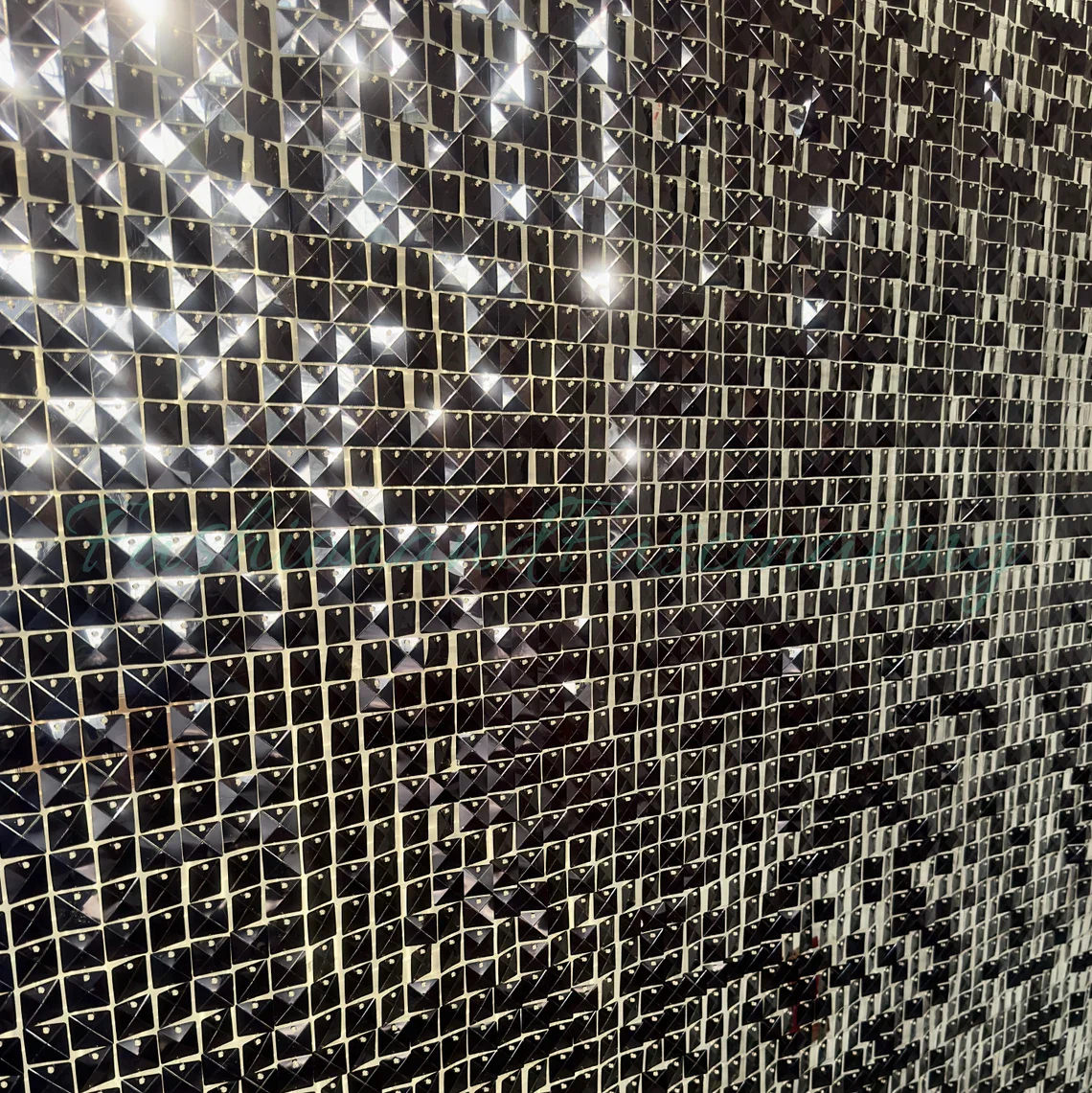 16 шт./лот мерцающий настенный фон серебристый золотой квадратный с блестками