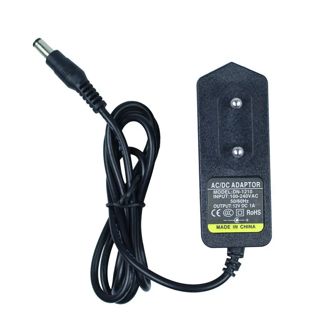 Черный горячий адаптер постоянного тока 12 В 1 А переменного 100-240 вилка стандарта