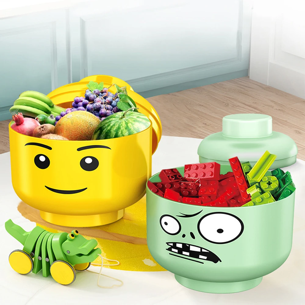 Коробка для хранения с человеческой головой Lego детский бытовой контейнер
