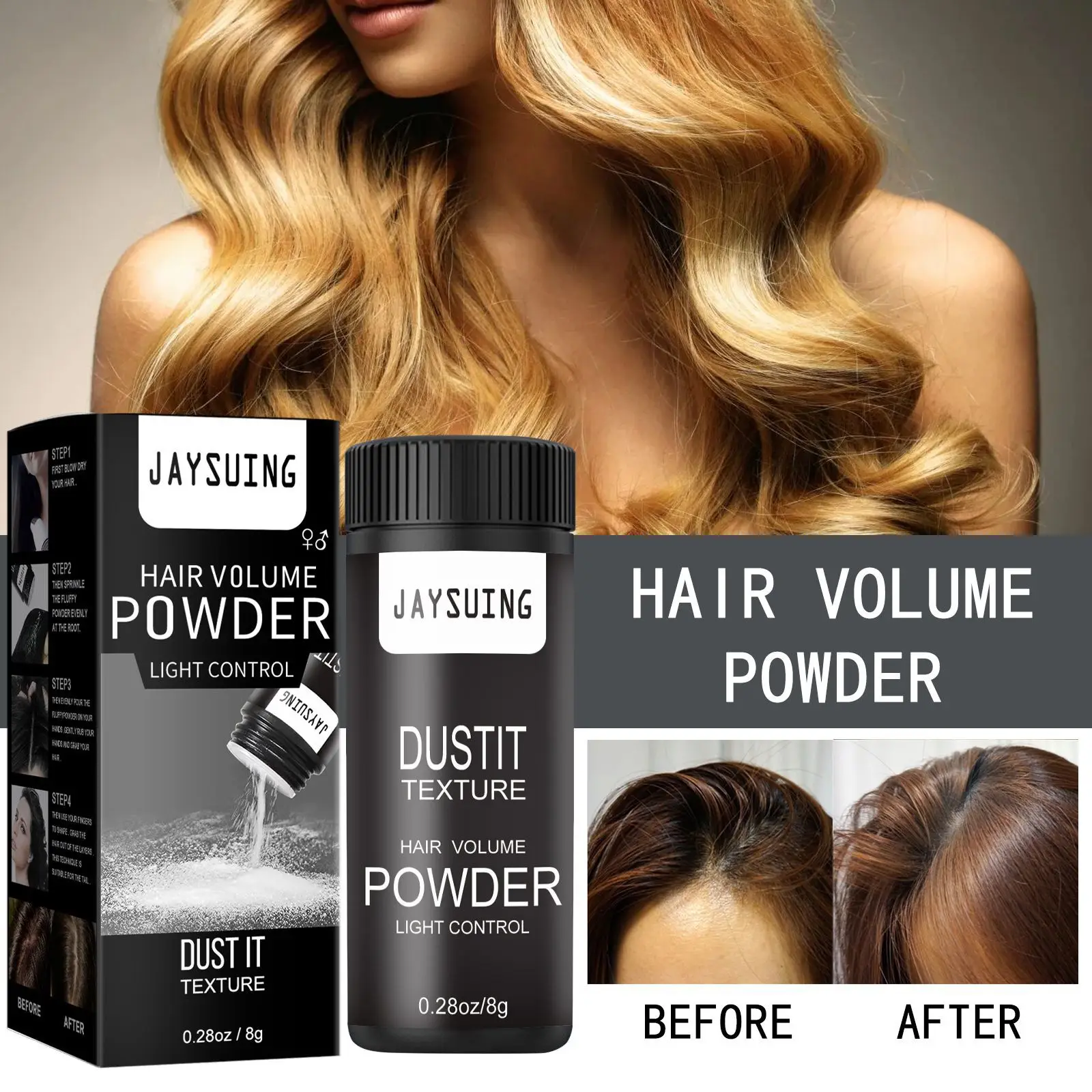 Disposable Fluffy Hair Powder to Increase Hair Volume Haircut Modeling Styling Wax Captures Oil Control Hair Treatment Products