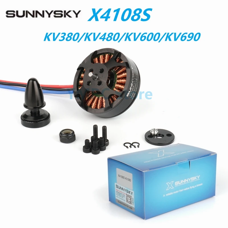SunnySky X4108S KV380/KV480/KV600/KV690 Outrunner, бесщеточный двигатель для многовинтового летательного аппарата, аэробатического квадрокоптера, игрушки