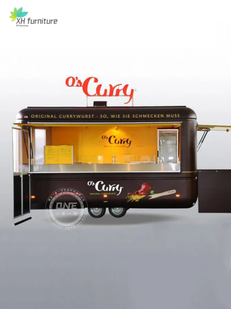 Передвижной грузовик для еды на заказ многофункциональный продажи кофе молока