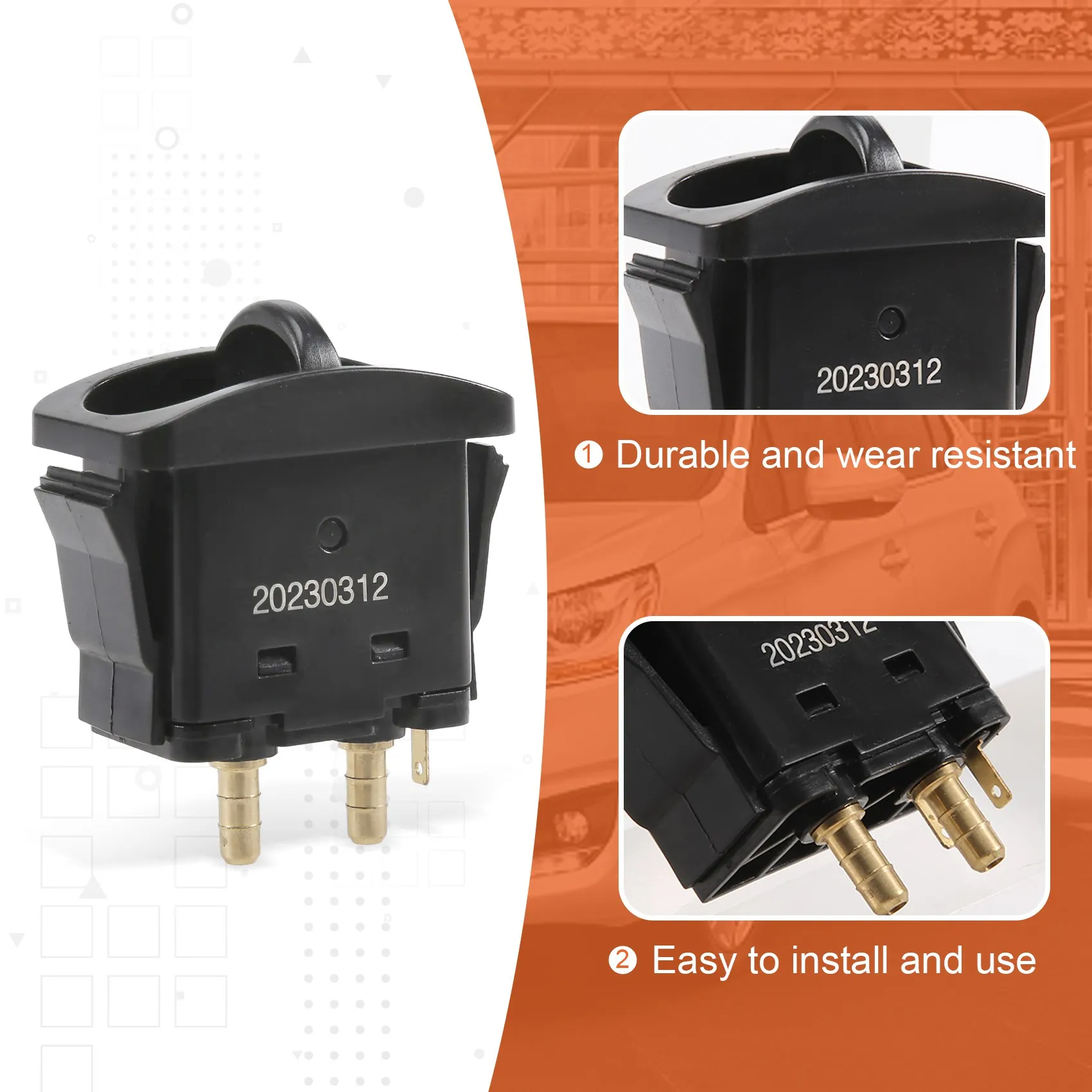 

Переключатель управления воздушным насосом для грузовика, электрический ручной лопастной клапан, управление сиденьем грузовика, переключатель пуска воздушной пружиной