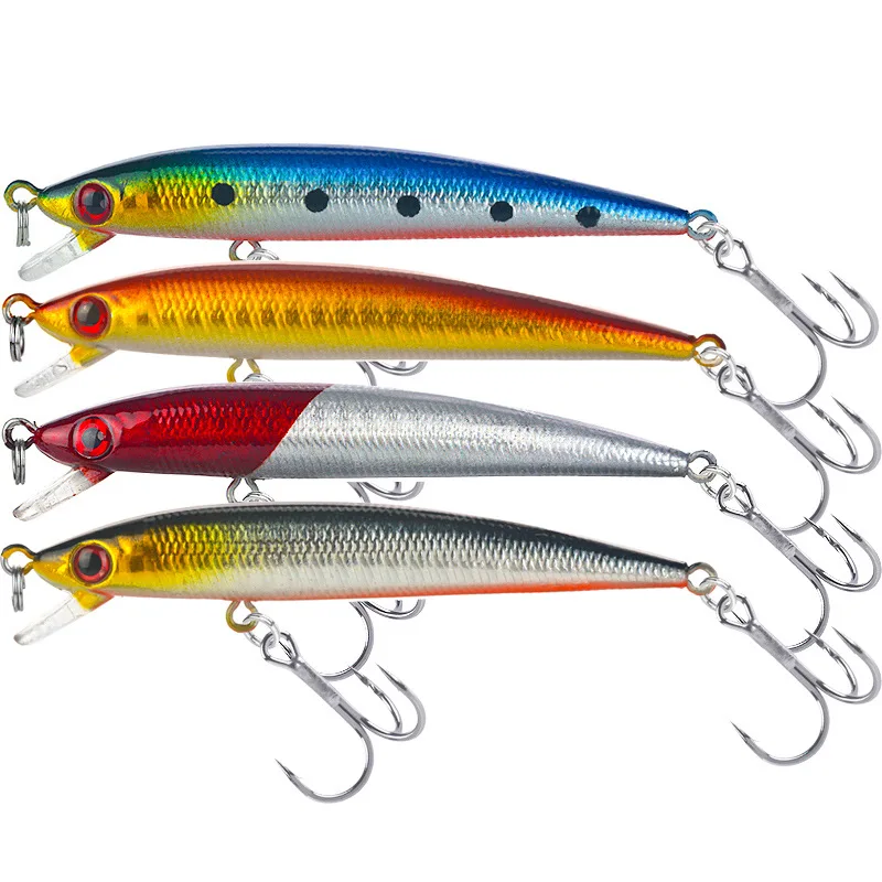 

Hot Sale 9cm 6g Floating Wobbler Fishing Lure 4Color Lure Hard Bait Quality Professional Long Shot Perch Fishing Lures