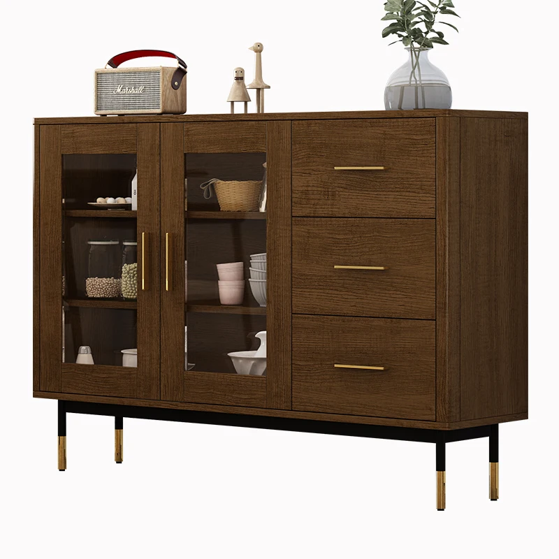 

XL Tea Side Cabinet Kitchen Locker Living Room Cabinet against the Wall Burlywood Side Cabinet