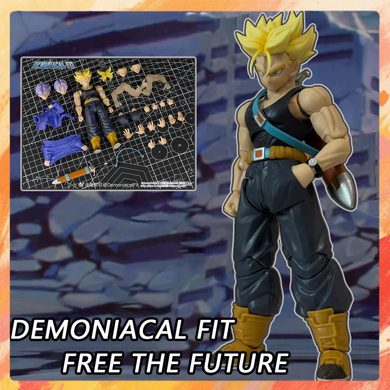 Фото Фигурка Demoniacal Fit SHF Транкс, аниме-фигурки Dragon Ball Z, Транкс, DBZ, Супер Сайян Гоку, пластиковые игрушки, подарок на день рождения №1
