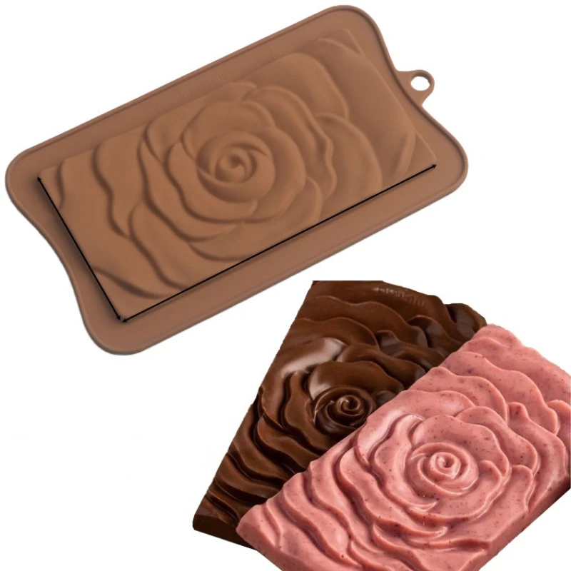 

Silicone Chocolate Mold Flower Rose Cake Mold Candy Jelly Pudding Baking Mold Ice Trays Mould Soap Mold Cupcake Decoration Mould