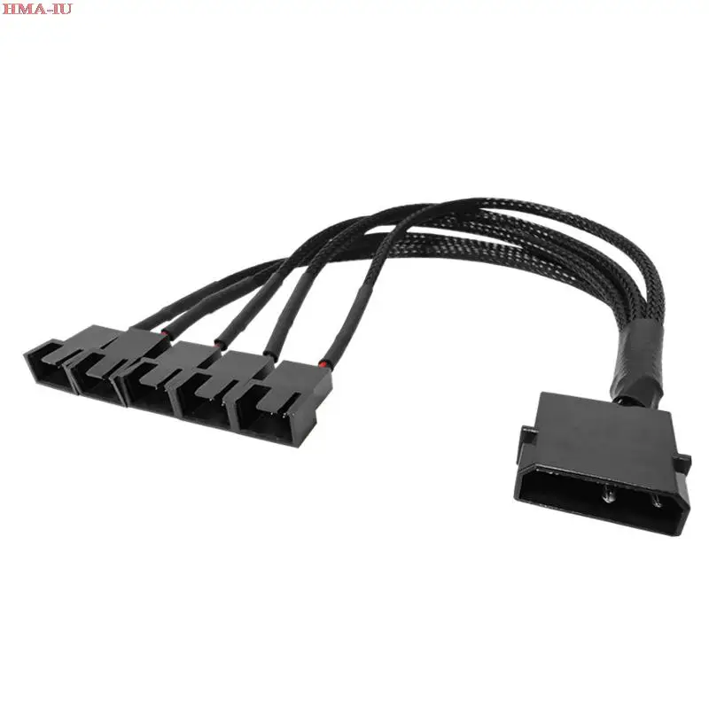 

Кабель для вентилятора компьютерного охлаждения, большой 4-контактный до 4-контактный/3-контактный, один минутный, пятиконтактный