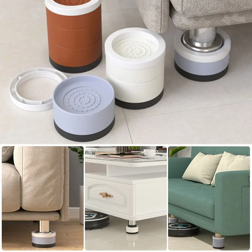 Raise Height Reduce Noises Tools Anti Vibration Pads Bed Furniture Risers Shock Mute Mats