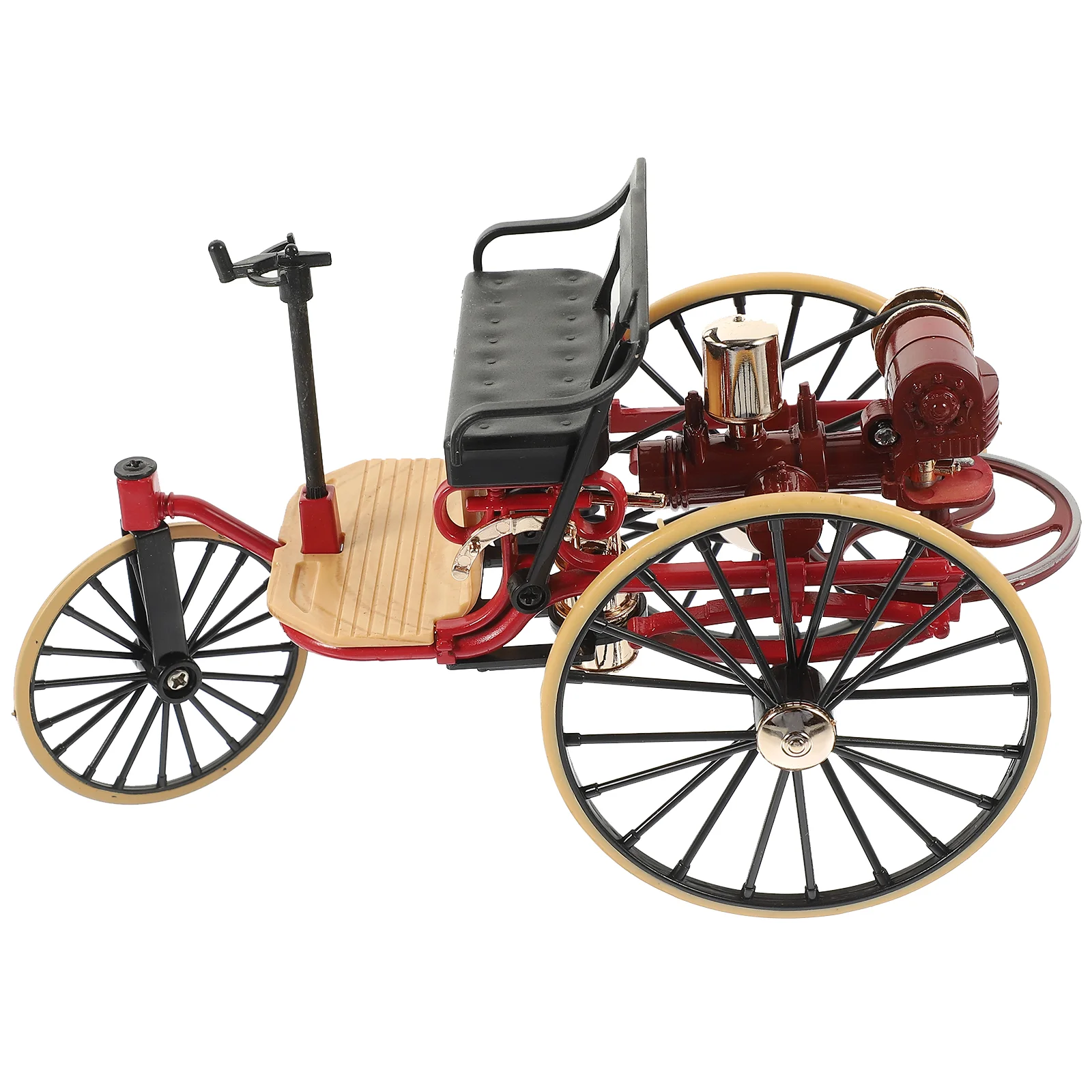 

Vintage Car Model Bedrooms Decor Tricycle Figurine Retro Household Statue Cabinet Decoration Crafts Alloy Shaped Home Office
