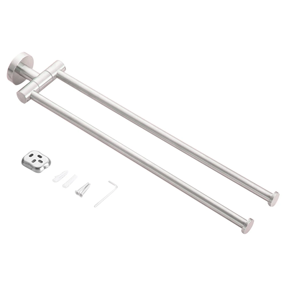 

Практичный Матовый держатель для полотенец, настенный, нержавеющий, удобный, из нержавеющей стали, для домашнего хранения, 2 ручки, Компактн...