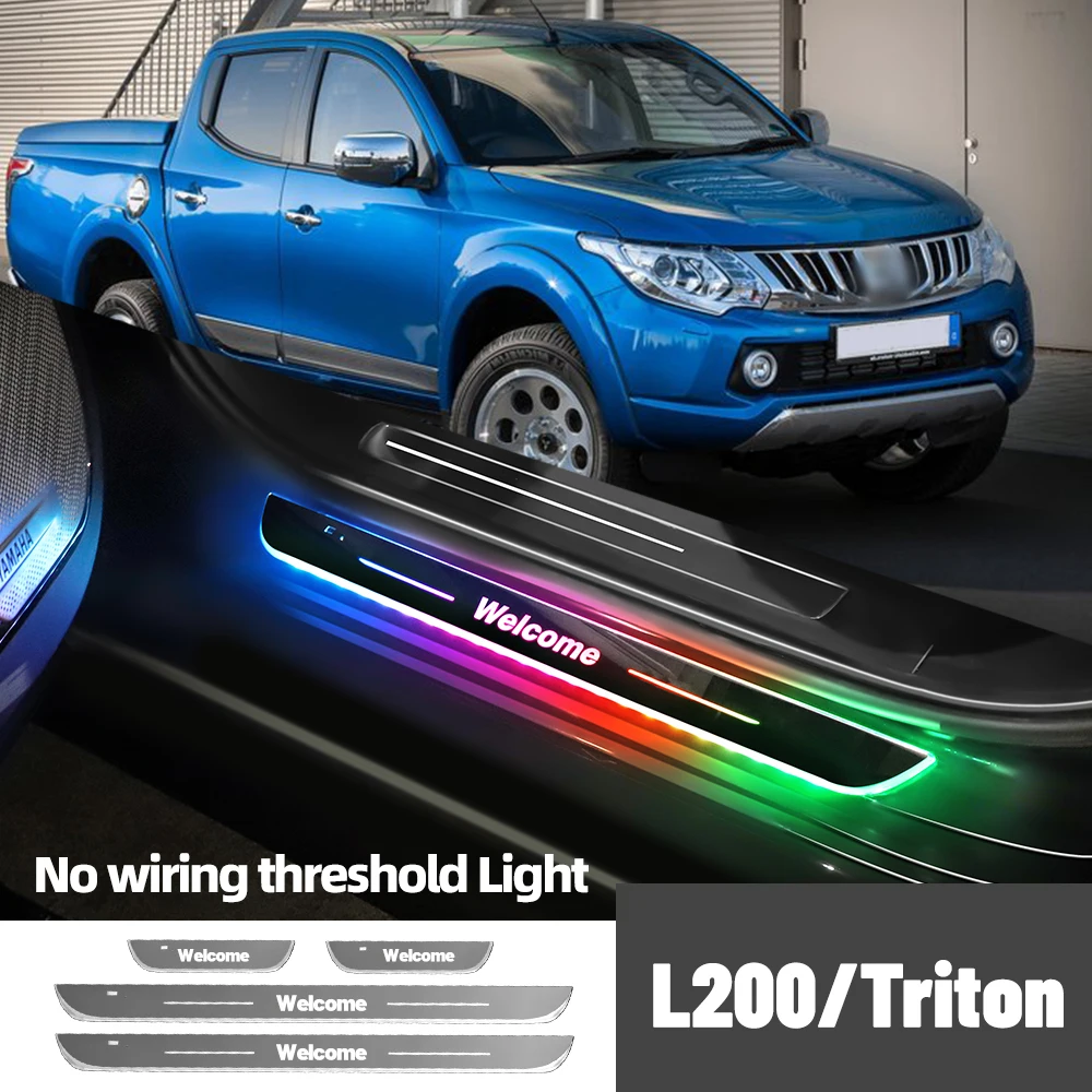 Для Mitsubishi L200 Triton 2005-2020 2010 2019 автомобильный порог индивидуальный логотип