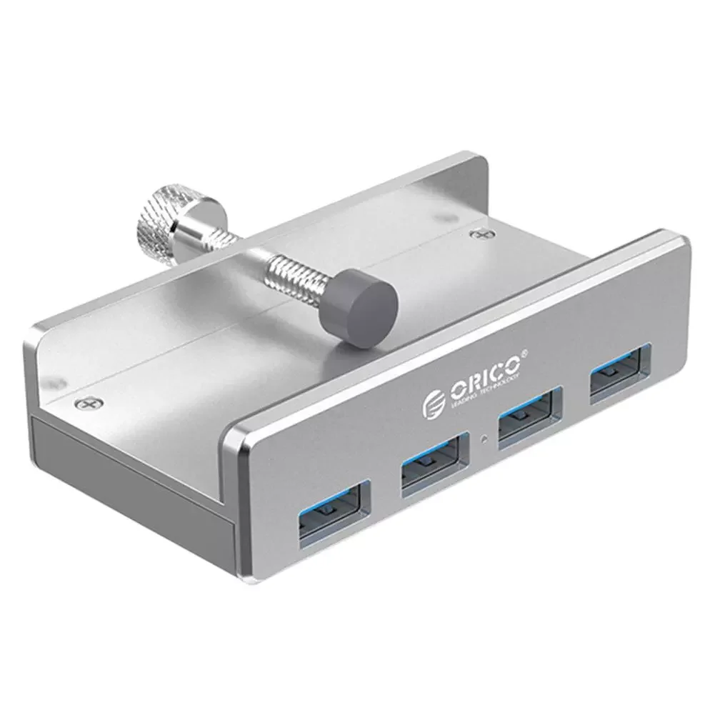 

ORICO MH4PU USB HUB Aluminum 4 Ports USB 3.0 Clip-type HUB Multi USB Splitter Adapter 10-30mm Range Clip For Laptop PC Computer