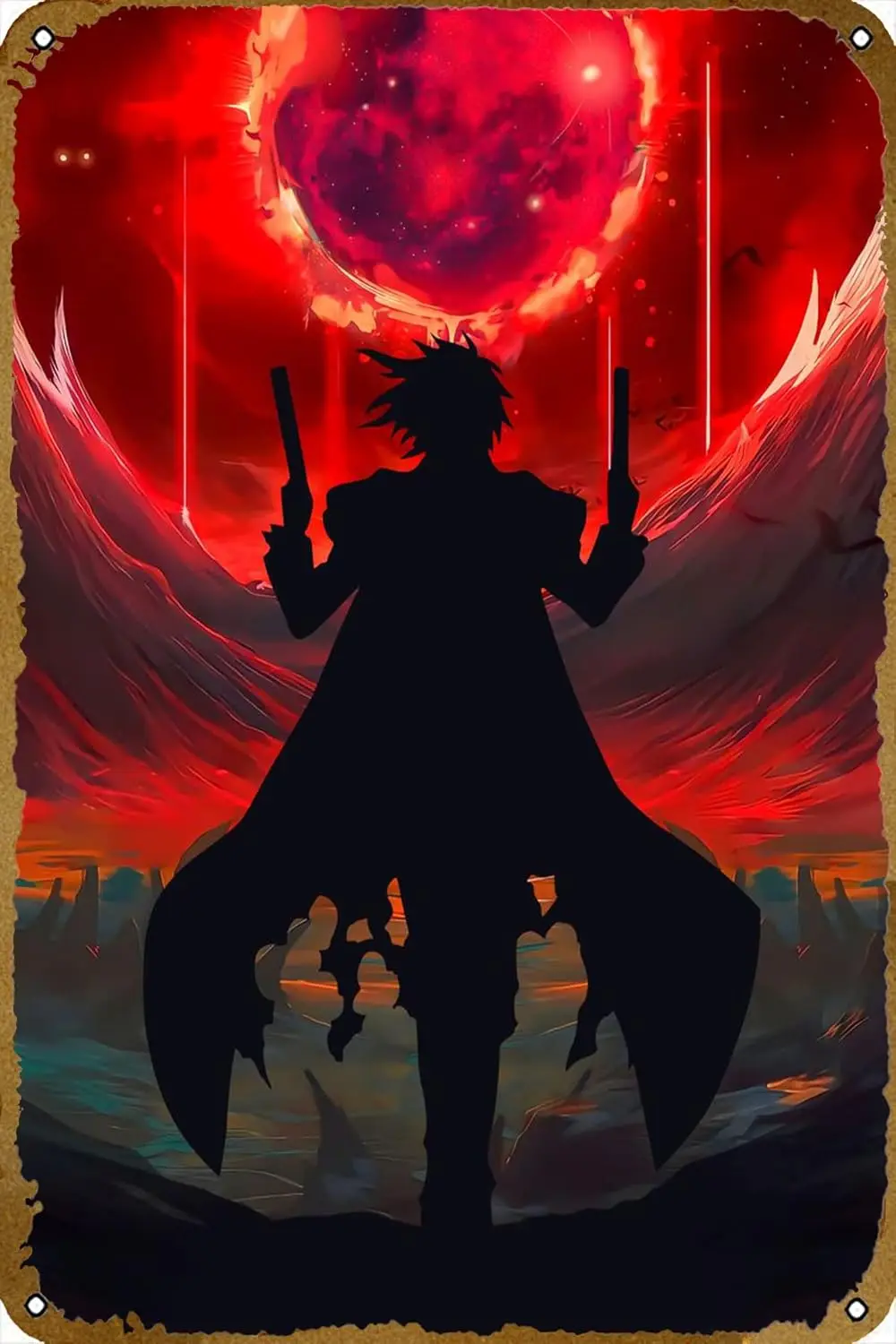 Alucard Hellsing аниме постер комиксы винтажная классическая жестяная металлическая