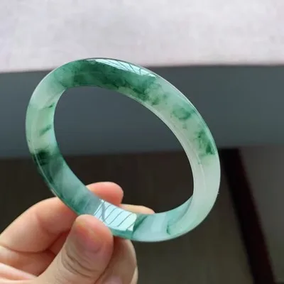 Ювелирные изделия zheru браслет из натурального бирманского нефрита 54 мм-62 мм