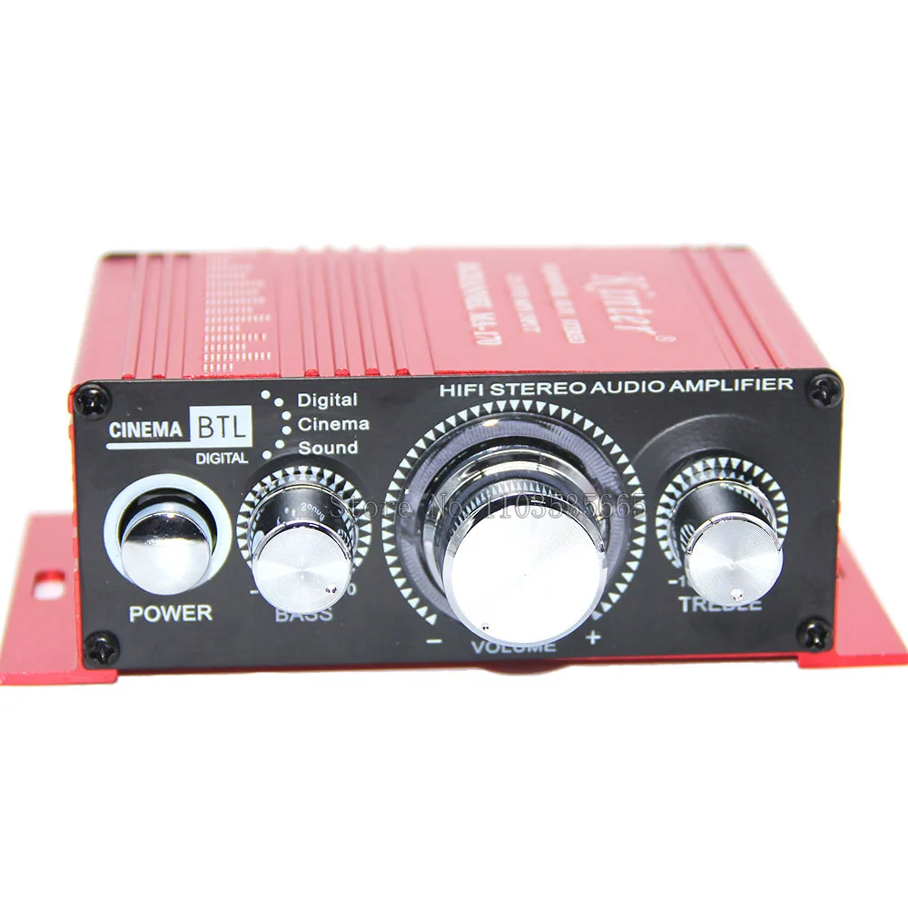 MA170 HIFI стереоусилитель DC12V адаптер питания музыка MP3 высокие басы аудио плата DIY