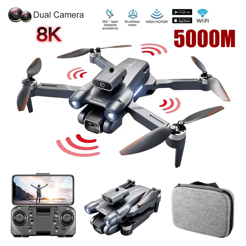 

New S1S 8K HD UAV Professional Camera 5000M Obstacle Avoidance Aerial Photography Brushless Folding Quadrotor Toy Gifts