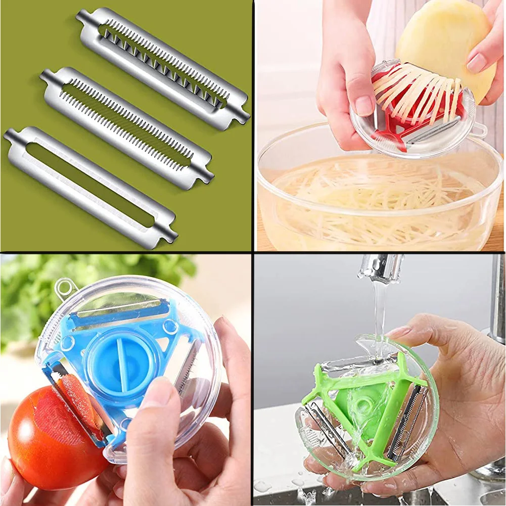 Набор для чистки волшебного трио слайсер из нержавеющей стали измельчитель