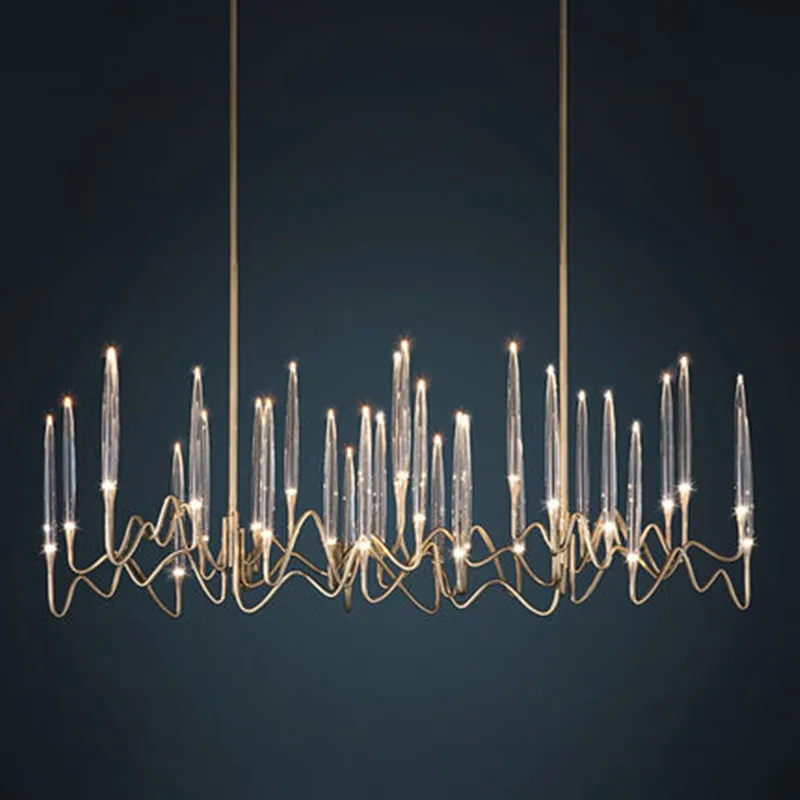 

Modern Luxury Branch LED Crystal Chandelier Tree Candle Ceiling Hanging Lights Wedding Pendant Lamp For Dining Bedroom Decor