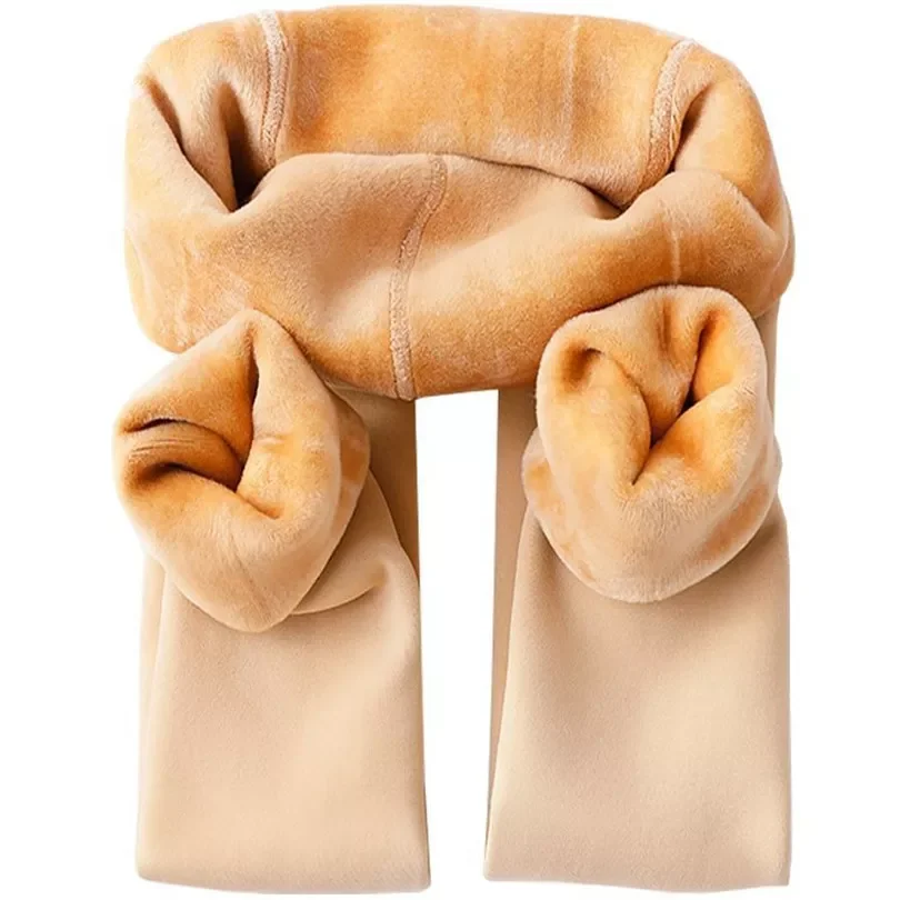 

Новинка, теплые зимние женские бархатные флисовые брюки, однотонные теплые леггинсы с высокой талией, эластичные черные штаны для фитнеса и...