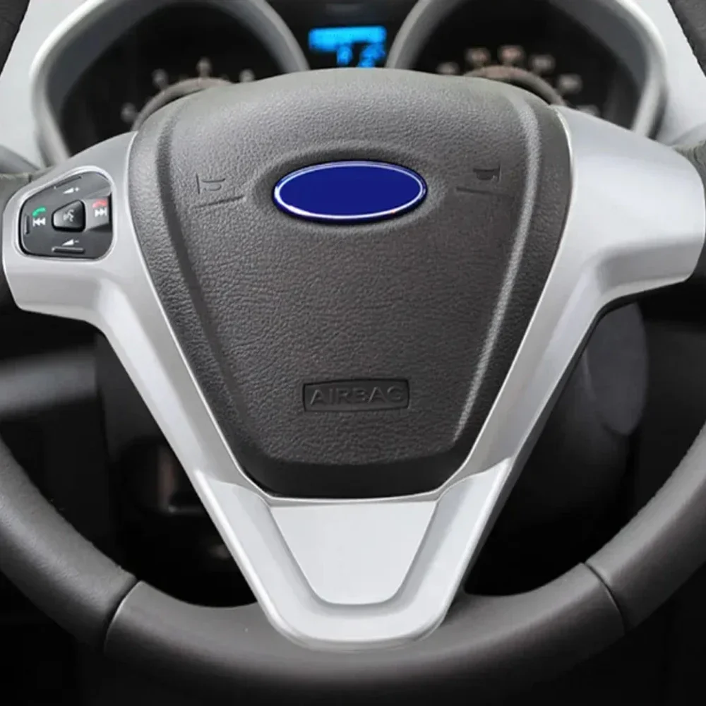 Кнопки на руль для Ford New Fiesta MK7 2009 - 2017 Ecosport 2013 -2017 наклейка блестки ABS рамка
