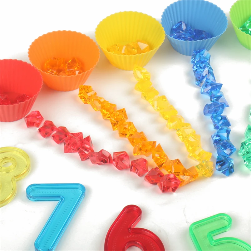 

Kid Rainbow Matching Game Cognition Rainbow Color Sort Fine Motor Training Montessori Sensory Sorting Education Toy D44Y