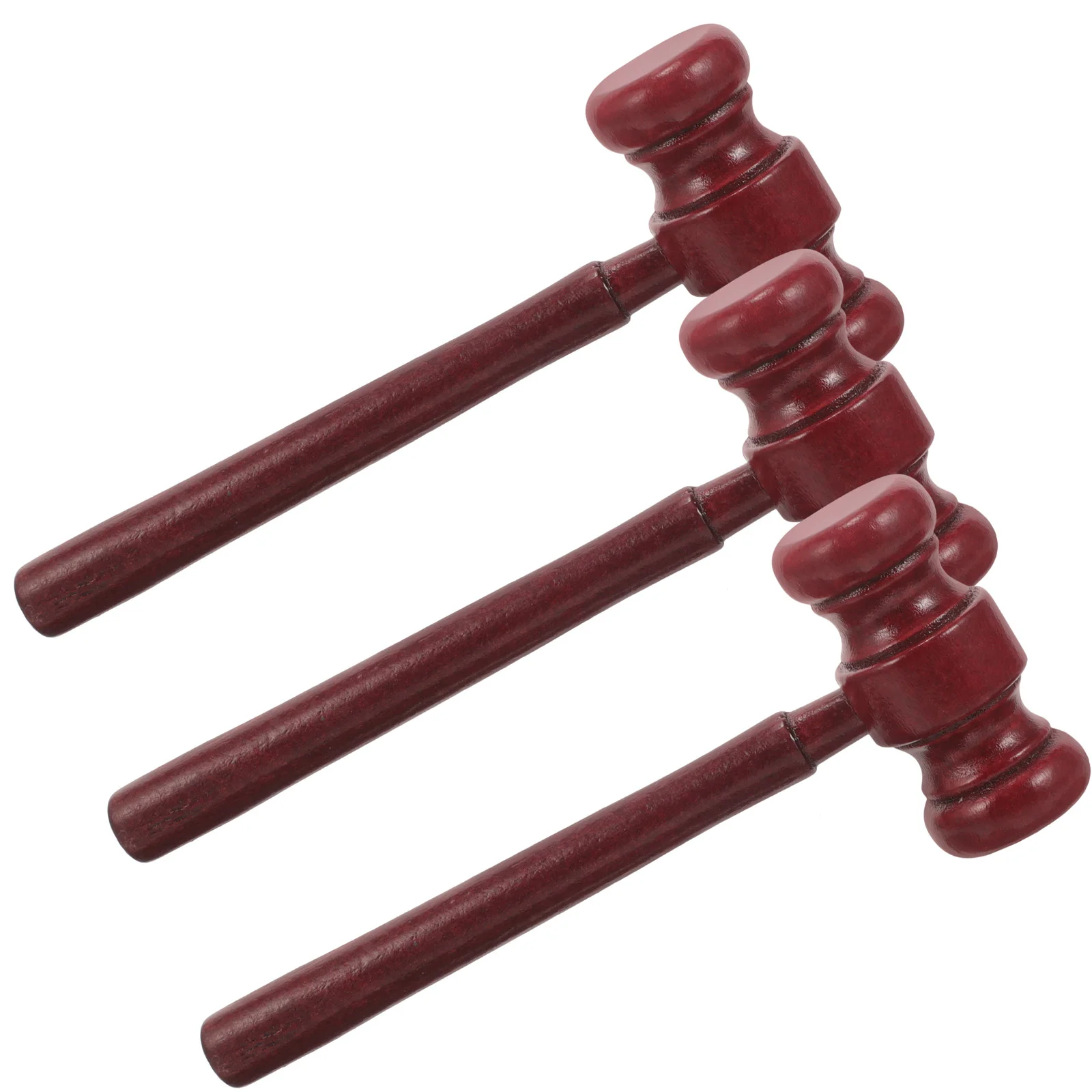 

3 Pcs Wooden Judge Hammer Kids Toy Gavel Automotive Tools Gift Lotus Tree Mini Office Trendy Accessories Bicz