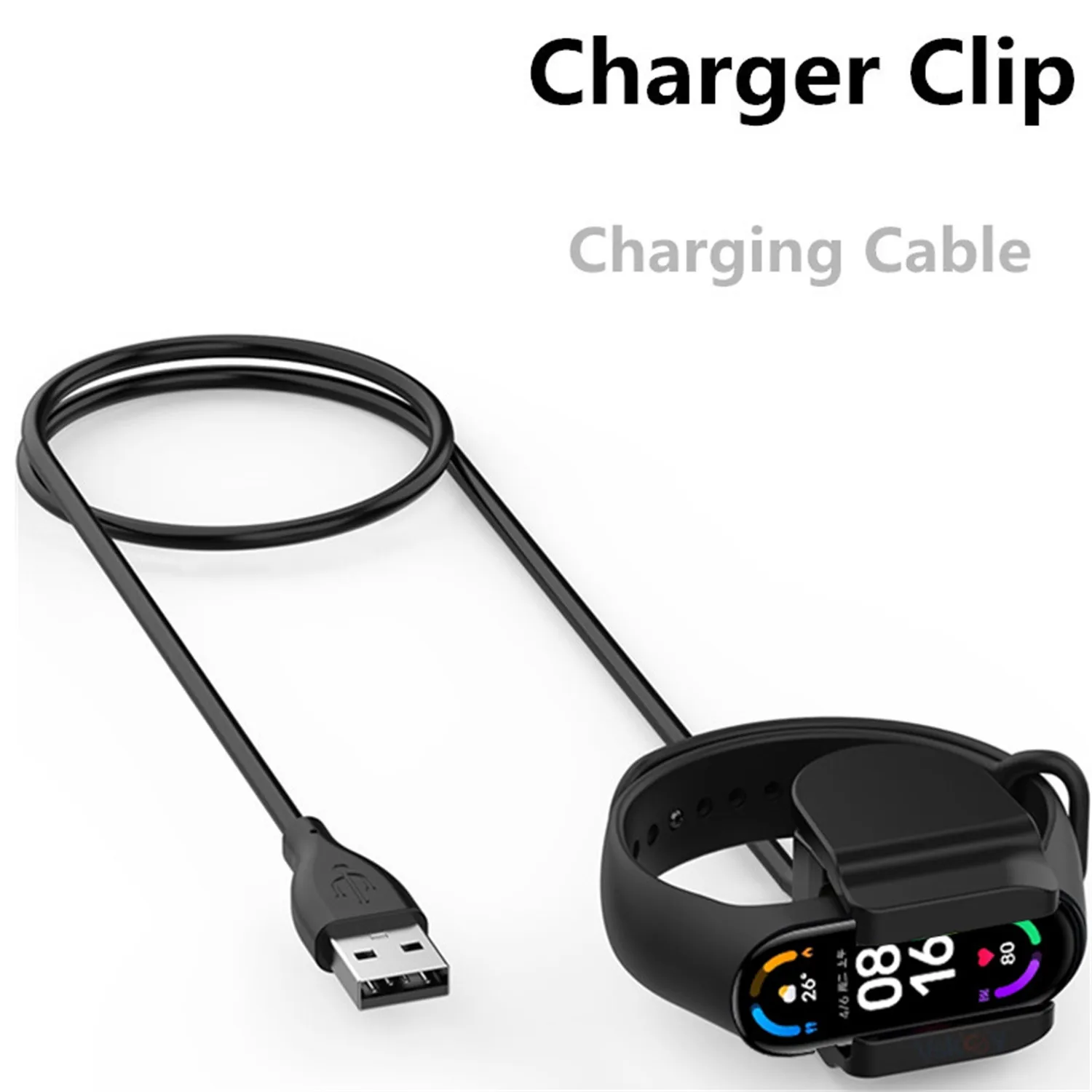 

Adapter Charging Clip Charger Charge Smartwatch Cable compitable with Band USB 6 Mi smart Silicone Wristbands Customizable
