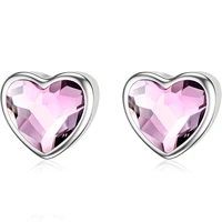 yfn hypoallergenic 925 sterling silver love heart stud earrings for women girls