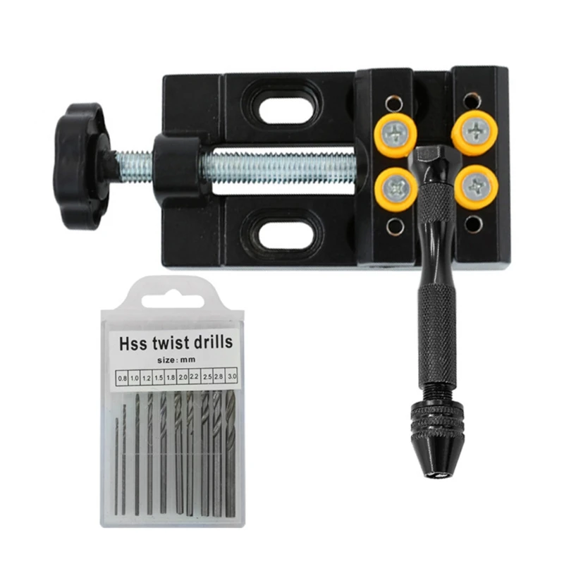 

Hand Drill Bits Set Manual Tool Pin Vises Twist Drill Bits for Wood Jewelry Delicate Manual Work Electronic Assembling M4YD