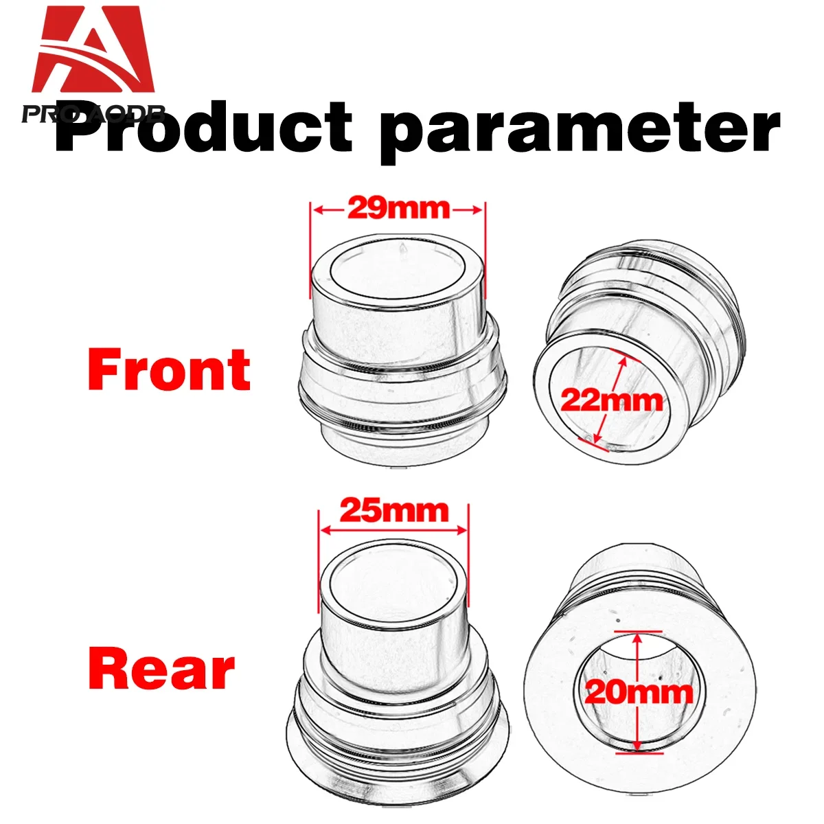 Проставка ступицы переднего и заднего колеса с ЧПУ для KTM Husqvarna GasGas EX EC MC EXF ECF MCF