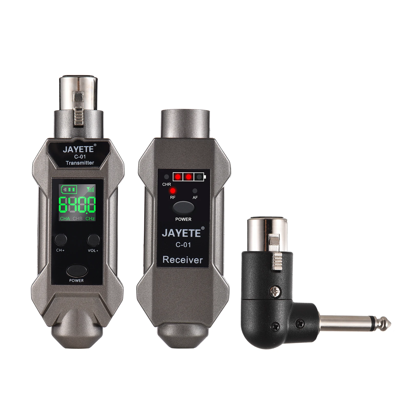 Профессиональный проводной конвертер JAYETE C-01 UHF в беспроводной микрофон передатчик и приемник 571-598 МГц с динамическим/конденсаторным микрофоном