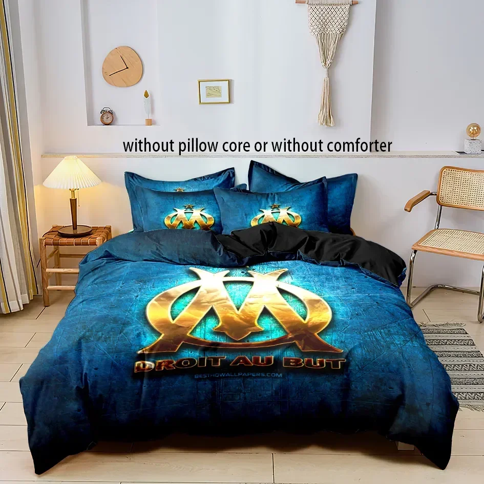 

M-marseille Fashion Digital printed Bedding set for Adult and children's bedroom，Duvetcover&2pcs Pillowcase Double bed full size